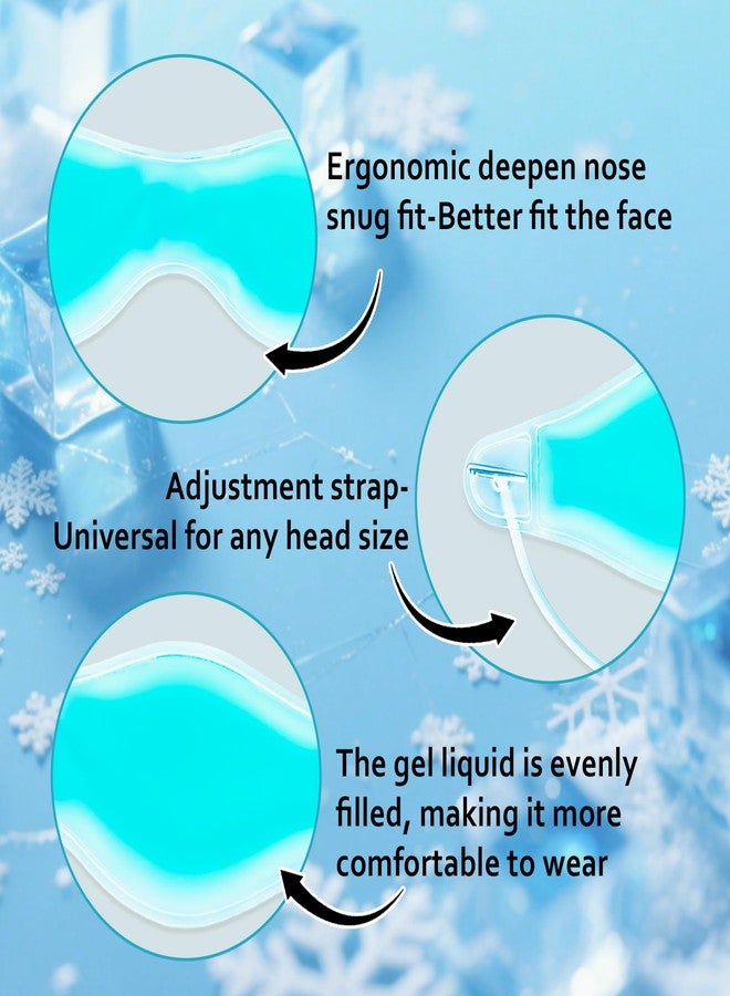 Coldcool 2 PCS Cooling Eye Mask, Reusable Cold Eye Mask for Hot Cold Treatment for Eye Strain, Eye Swelling, Eye Redness, Puffy Eyes, Dark Circles, Smooth Fine Lines, and Eye Recover Surgery. - Image 3